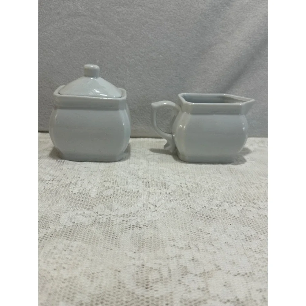 Vtg.Farmhouse Country‎ Cow Creamer Sugar Bowl Set Ceramic Cottage Core Kitchen